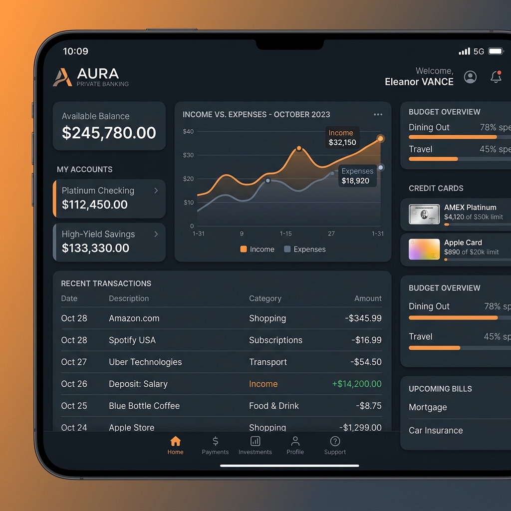FinTrack Banking Dashboard