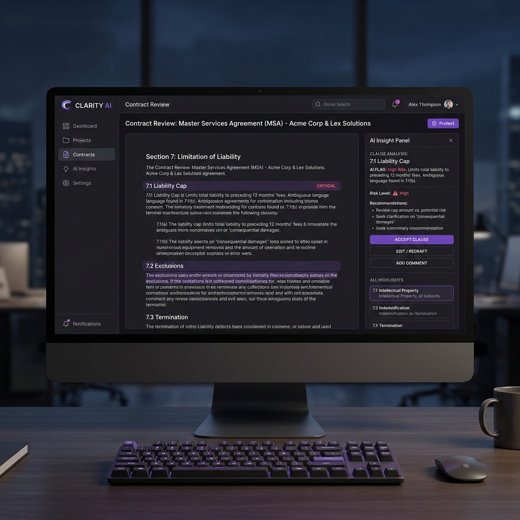 Clarity Legal Contract Portal